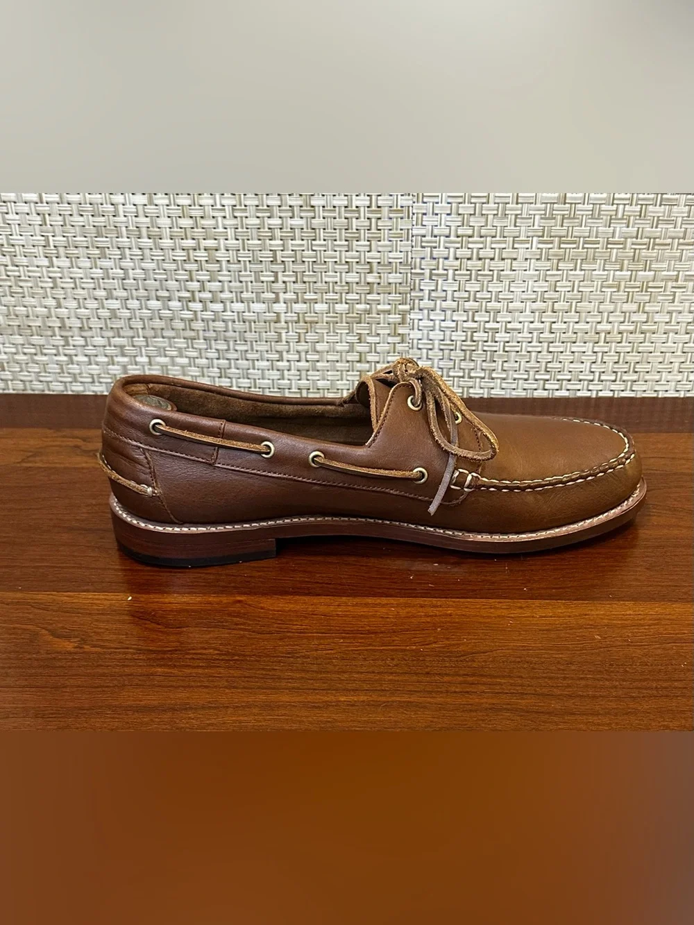 Thursday Boot Co. Handsewn Boat Shoes Loafers Brown Full-Grain Leather 10.5